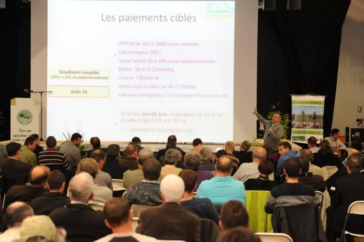 La présentation de Thierry Boulleau au congrès de la FDSEA.