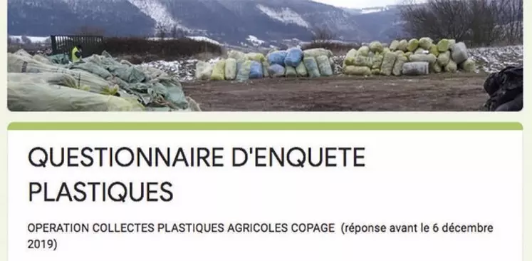 Les agriculteurs sont invités à répondre à un questionnaire en ligne.