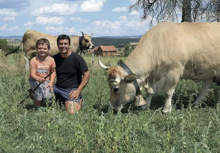 Sébastien et son fils Nathan.