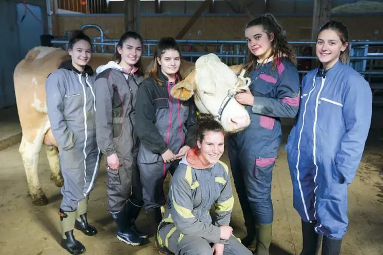 L’équipe de six filles du Legtpa qui préparent le TNLA.