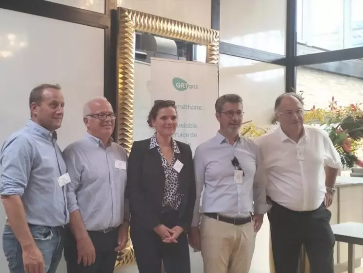 GRTgaz et élus inaugurent la première installation d’injection de gaz renouvelable dans les réseaux en Auvergne-Rhône-Alpes, à Saint-Victor.