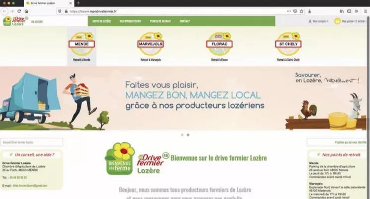 Le drive fermier Lozère s'est lancé ce mardi 28 avril pour offrir aux consommateurs des produits locaux.