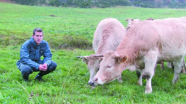 David Cayrel, producteur de génisses Fleur d'Aubrac.