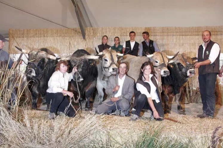 Le gaec Batifol a remporté le prix de famille avec Déluge.