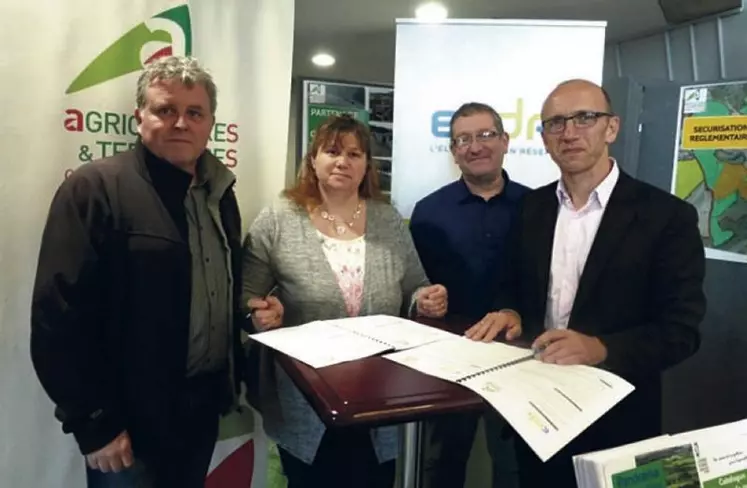 Signature de la convention de partenariat avec ERDF.