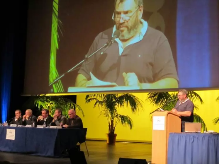 Nicolas Lassalle, représentant de la région Midi au congrès de la FNB.