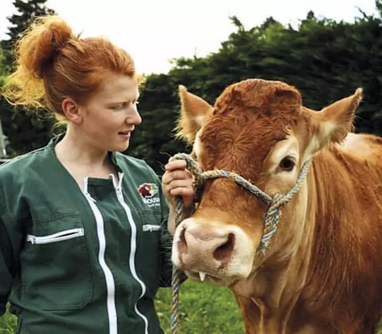 Cécile Lortholary deviendra agricultrice le 1er janvier prochain en système bovin viande et pommes. Elle nous livre ses impressions sur le parcours à l’installation.