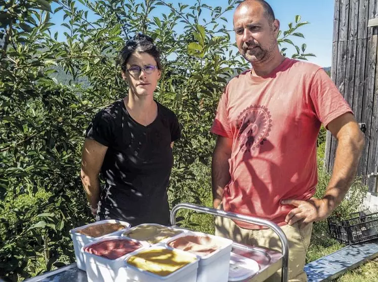 Au Collet-de-Dèze, Julie Jourget valorise des jardins en terrasse par une plantation de petits fruits qu’elle transforme en de savoureux sorbets en vente à Cévennes in the box.