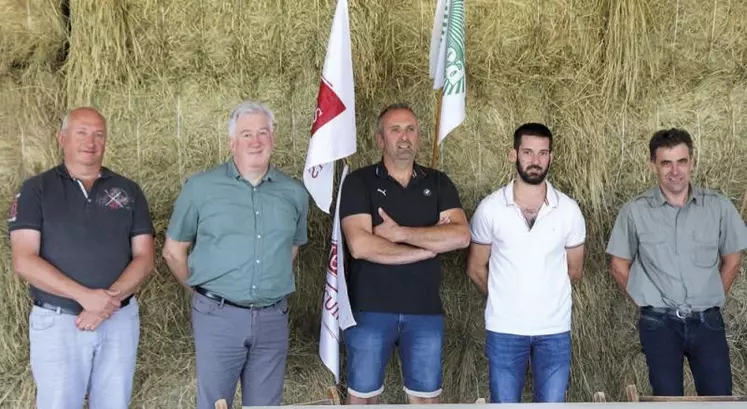 Philippe Boulet, Philippe Jougla, Yannick Charbonnier, Vincent Bonnet et Jean-Fraçois Maurin (de gauche à droite).