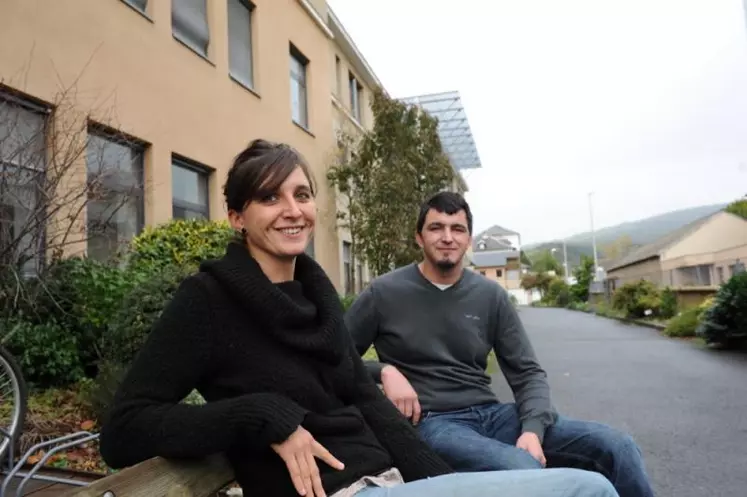 Agathe Bodo et Thibault Valentin étaient tous les deux salariés avant d’intégrer le brevet professionnel responsable d’exploitation agricole (BPREA).