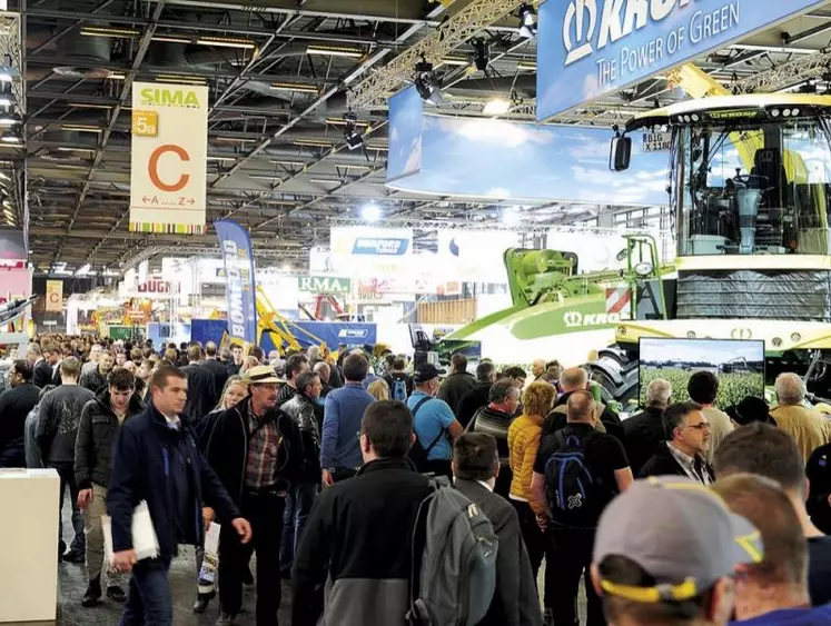 Le Sima, Salon international du machinisme agricole, s'affiche pour ses cent ans comme le Salon des solutions et technologies pour une agriculture performante et durable (Sima). Il s'est tenu du 6 au 10 novembre à Villepinte, Paris.