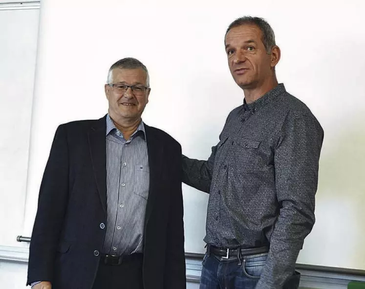 Bernard Cazals céde la présidence de Bévimac centre sud à Pierre Terral.