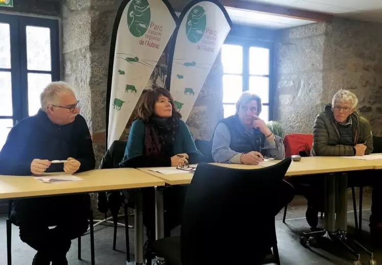 Mercredi 25 janvier, les élus du Parc naturel régional de l'Aubrac, réunis en conférence de presse, sont revenus sur une année 2022 dynamique et ont présenté les grandes lignes de 2023. Bernard Bastide, président du Parc de l'Aubrac, Vincent Alazard, Marc Guibert et Christine Sahuet, vice-présidents, ont parlé d'une seule voix de leurs projets pour ce territoire.