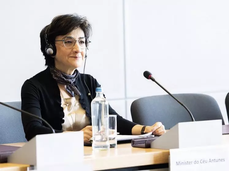 Maria Do Céu Antunes, ministre portugaise de l'agriculture, à la Commission européenne.
