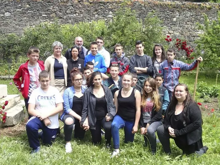 Les quatrièmes ont passé une partie de leur année scolaire au jardin.