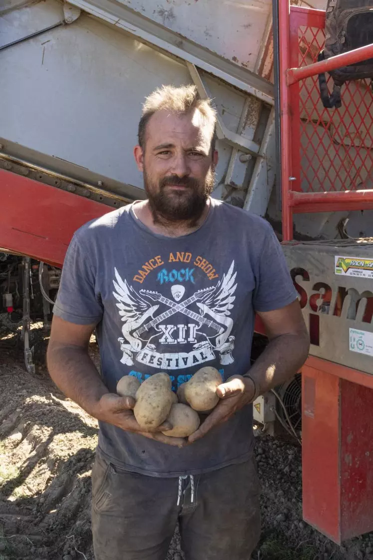 Un passionné qui se lève tôt le matin pour produire la pomme de terre de Corrèze