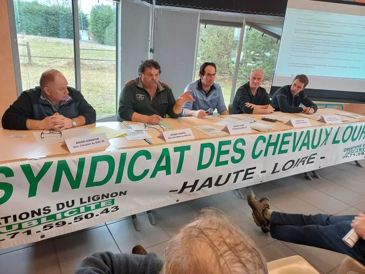 Le syndicat départemental des éleveurs de chevaux lourds était en assemblée générale à Chaspuzac.