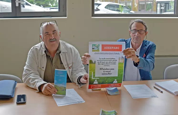 Philippe Monteil et Jean-Philippe Viollet, co-présidents de l’Adeeparc.