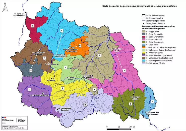 Carte du Puy-de-Dôme