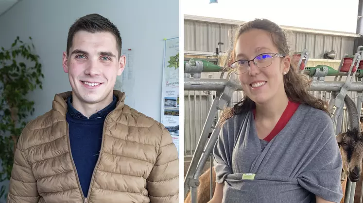 Un homme et une femme sourient