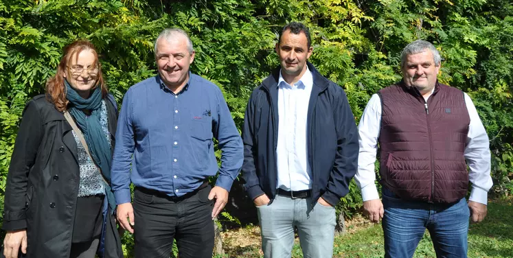 Michèle Boudoin, Patrick Bénézit, David Chauve et Stéphane Joandel.