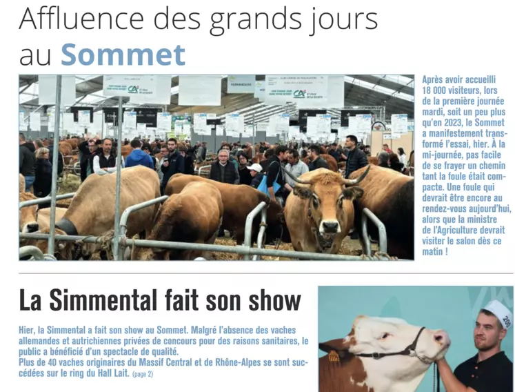 Une d'un quotidien
