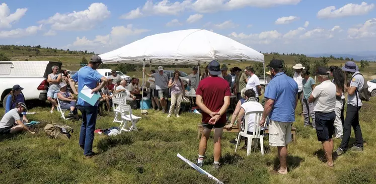 La fédération des groupements pastoraux Gard et Lozère réunis au mont Lozère