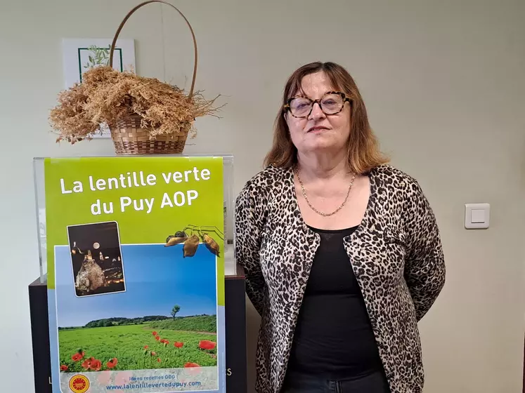 Huguette Trescartes présidente de l'ODG Lentille Verte du Puy