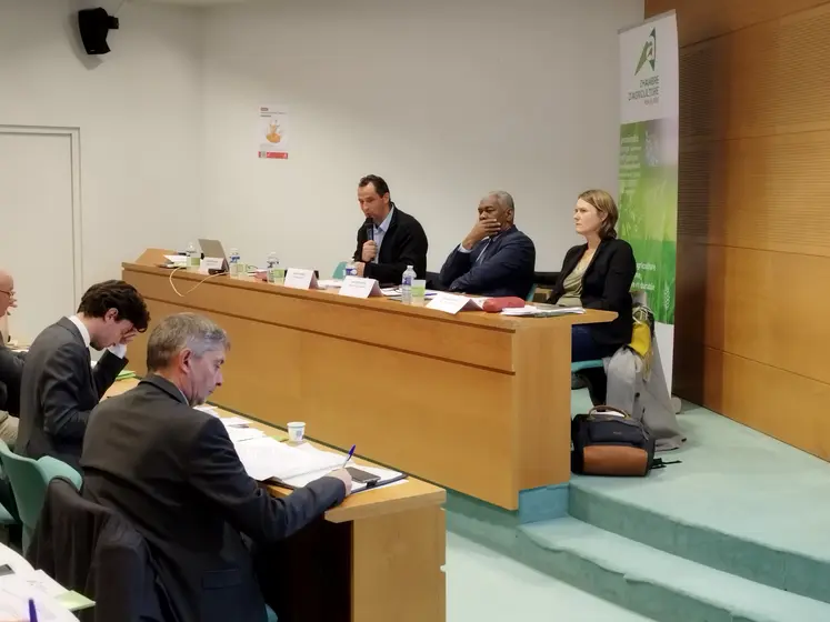 Salle de réunion dernière session chambre d'agriculture Piu-de-Dôme 2024