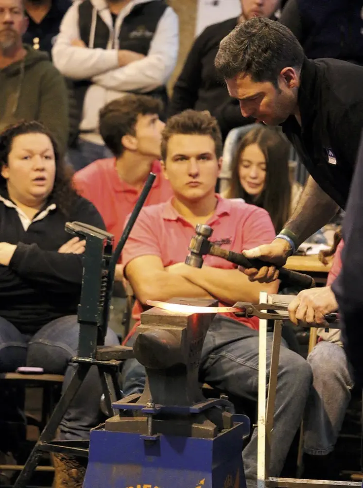 La cinquième édition du concours international de maréchalerie a eu lieu du 9 au 11 novembre au lycée agricole de Saint-Chély-d'Apcher.