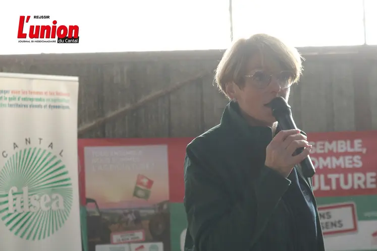 Catherine Faivre-Pierret  au micro