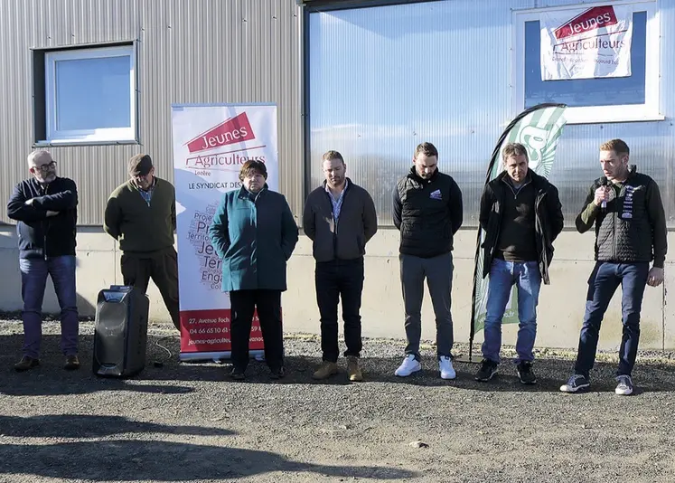 L'annonce des candidats lozériens en présence de Pierrick Horel, président des JA de France