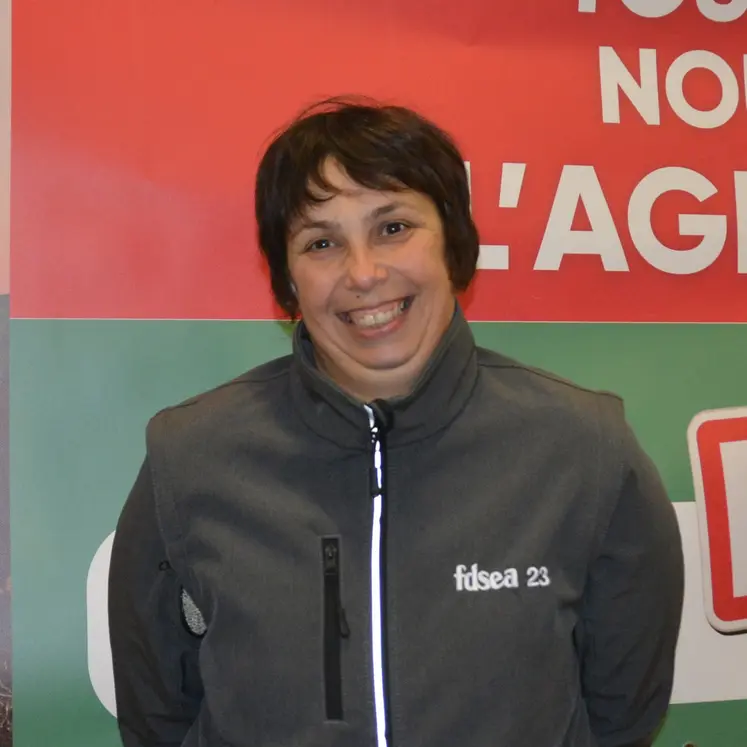 Séverine Bry, présidente de la Commission des agricultrices de la FDSEA de la Creuse.