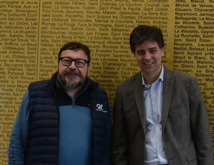 Patrice Boureille, vice-président, et Jean-Claude Mazza, directeur général adjoint du CACF.