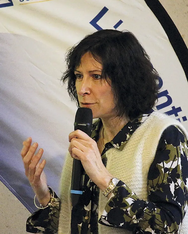 Nathalie Chauchard, cheffe d’exploitation aveyronnaise.