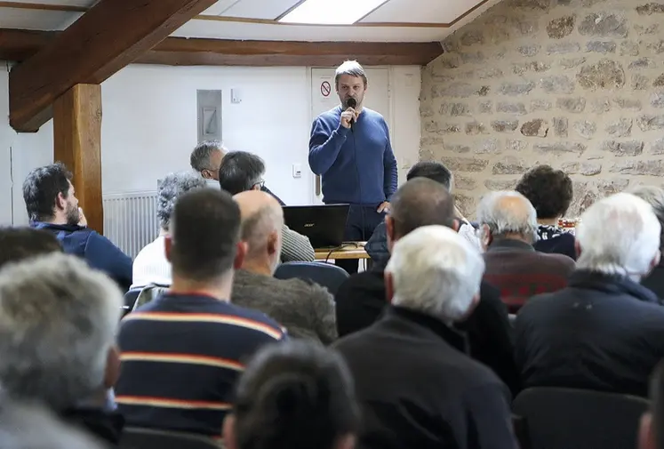 David Blanc, président du syndicat apicole