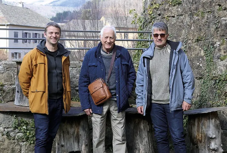 David Blanc, Jean-Marie Barbançon et Philippe Clément, président du GDSA.