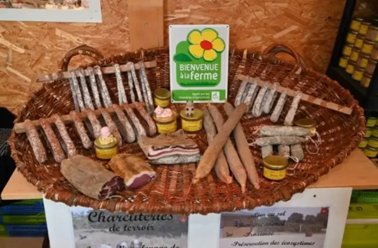 panier de charcuteries fermières
