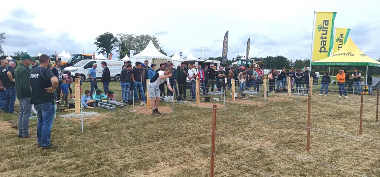 Sept concurrents étaient en lice pour le championnat de France de pose de clôtures.