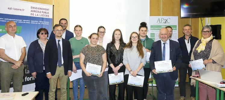 La remise des prix du concours AP3C