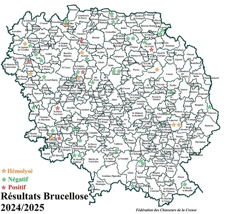 La brucellose porcine est endémique dans la population de sangliers creusois. Cela constitue une menace pour les élevages de suidés plein air, comme le démontre la contamination d’un élevage du 87.