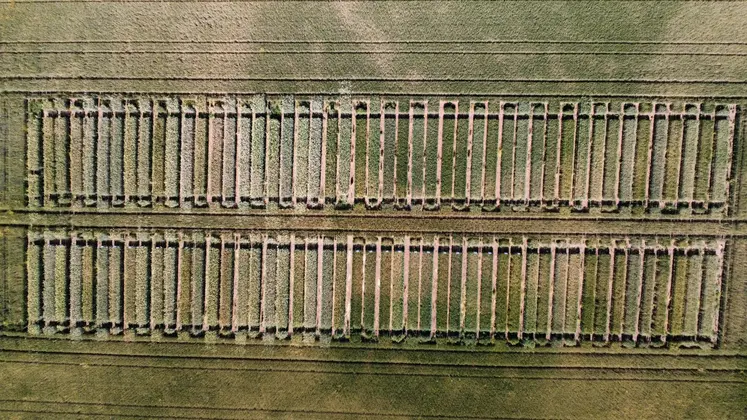 Vue de drone de la plateforme ACM installée à Vernassal.