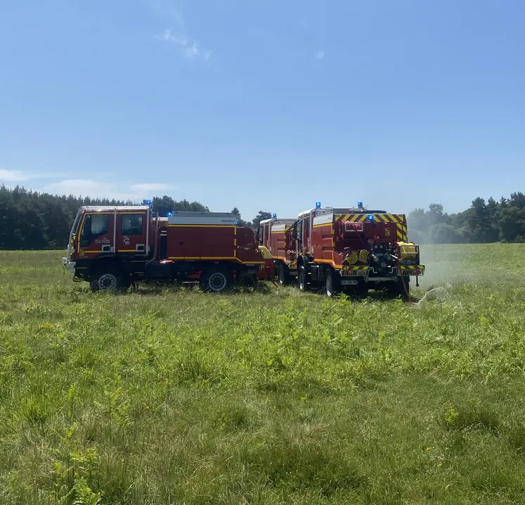 camions SDIS 63 exercice