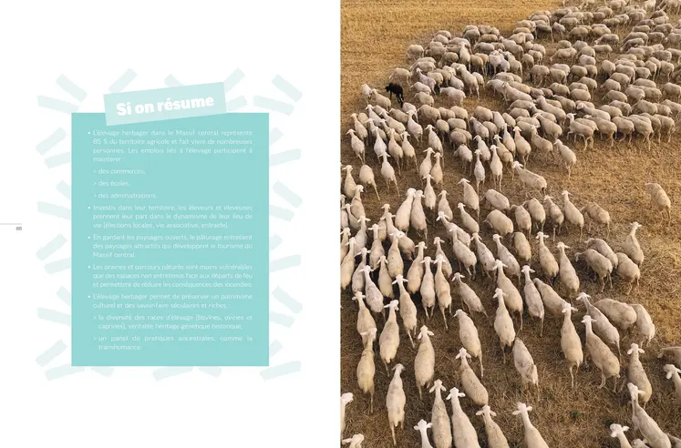 Le livre blanc se veut pédagogique et précise avec clarté les aménités positives de l'élevage du Massif central.