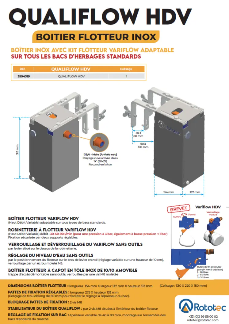 AGRITUBEL - ROTOTEC – Qualiflow HDV