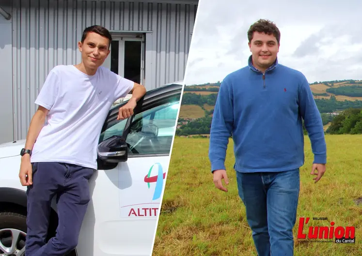 Deux jeunes garçons aux activités liées à l'agriculture.