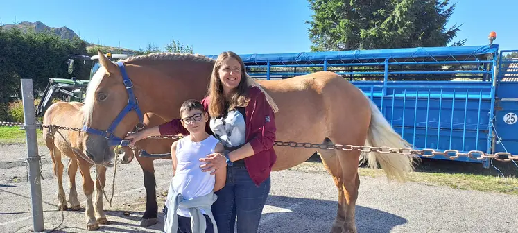 Le cheval une passion depuis l'enfance, passion qui se transmet.