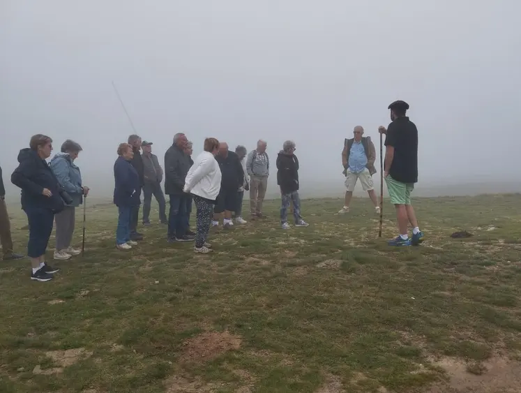 La rencontre avec un agriculteur ariégeois a été riche d’échanges.
