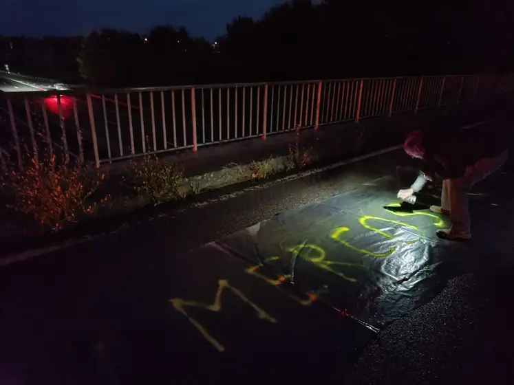 action de bâchage