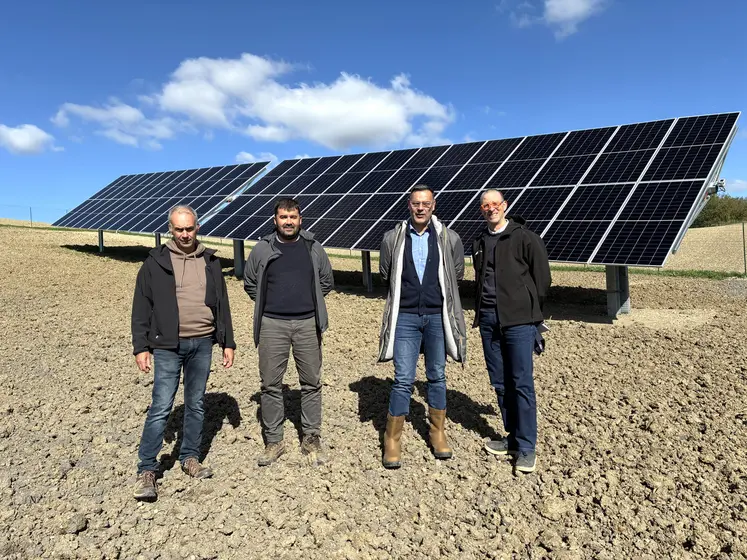 De gauche à droite : Frédéric Robert, Arnaud Jarrige, Mickaël Mairand et Jean-François Moreau.